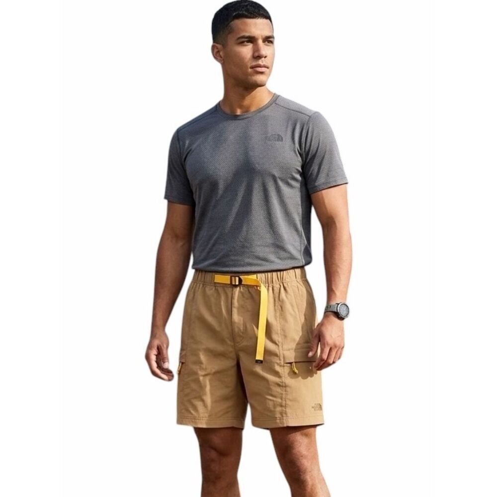 NWT The North Face Class V Belted Utility Brown Short XXL Made in Jordan